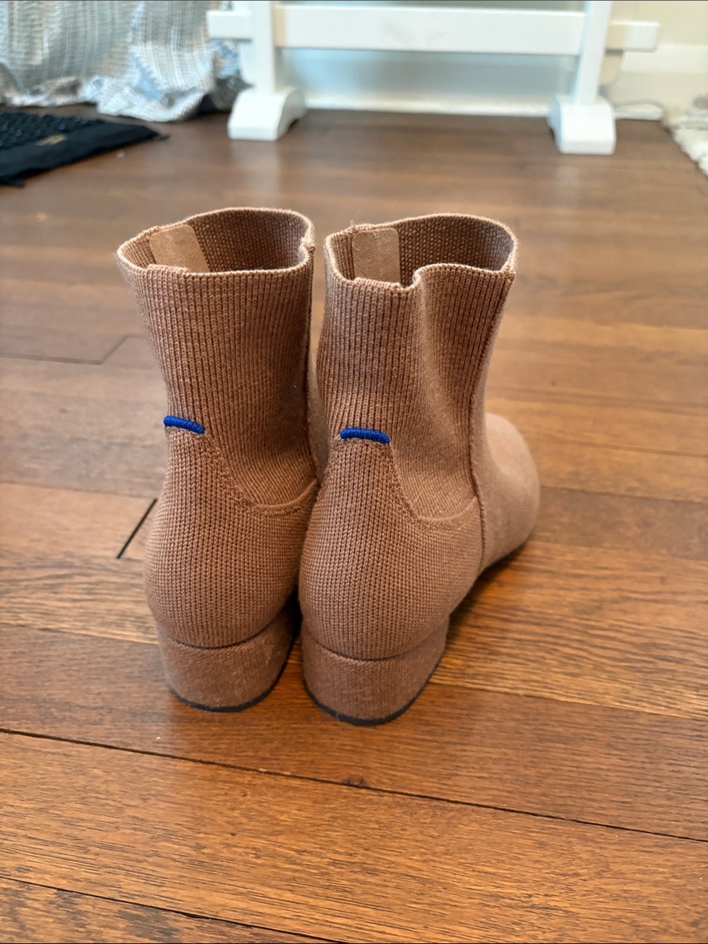 Rothy’s classic boot in Camel